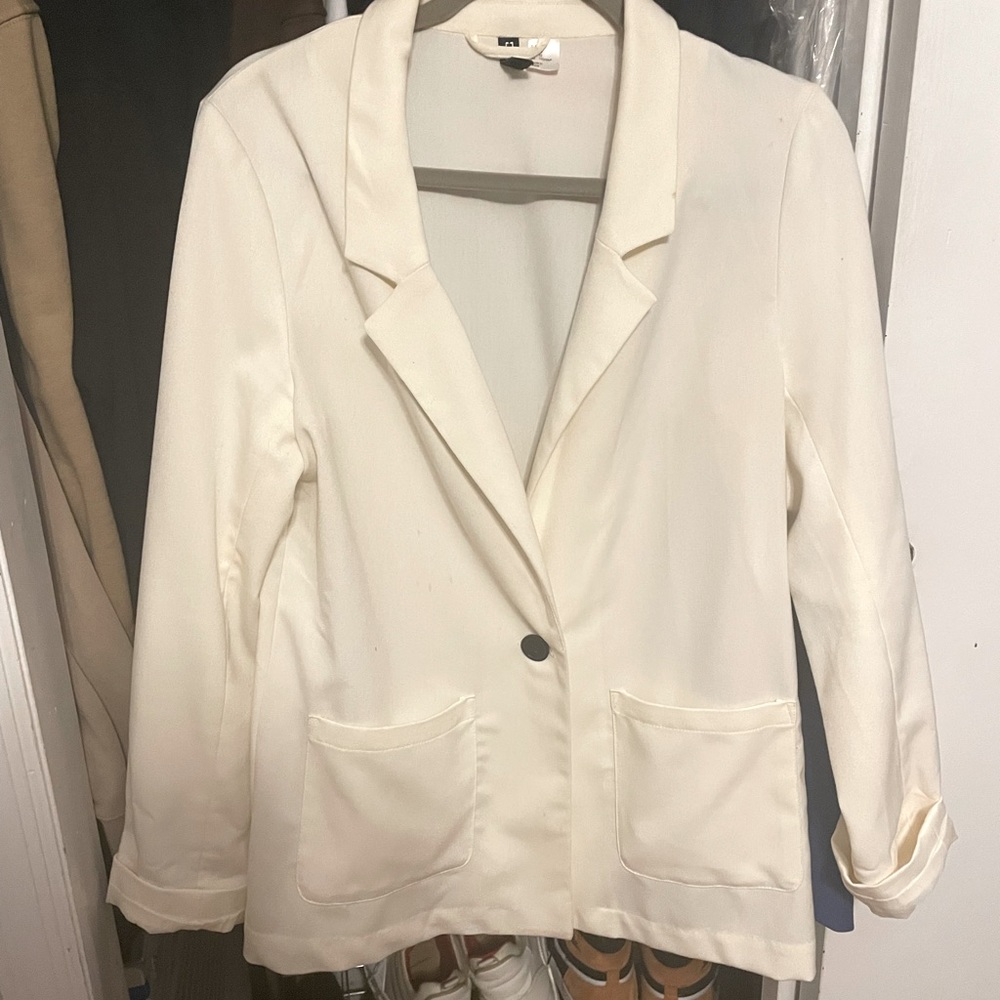H&M off white Blazer
